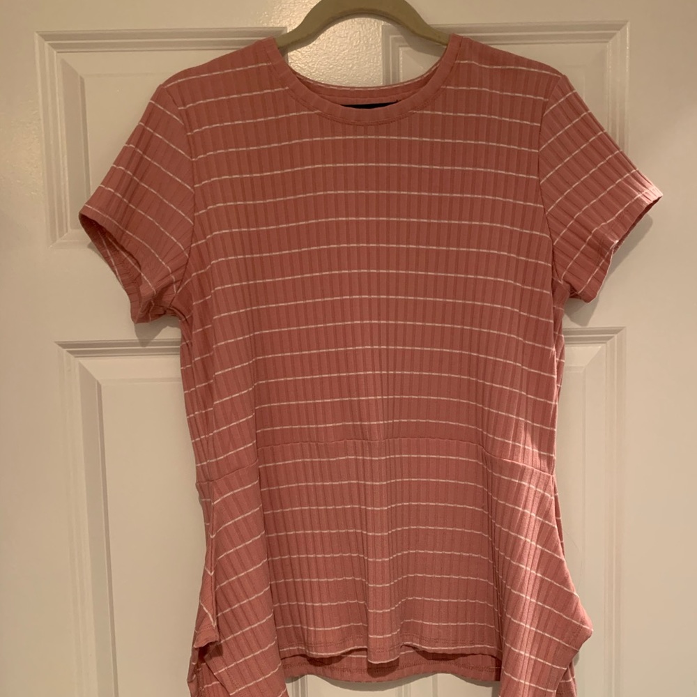 Striped pink blouse